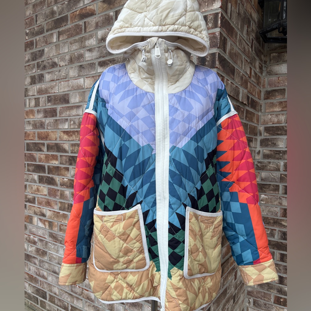 Fp Movement By Free People Multicolor Quilted Hooded Jacket